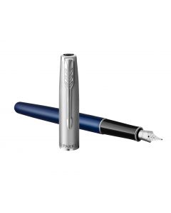 Parker Sonnet Essential Metal & Blue Fountain Pen