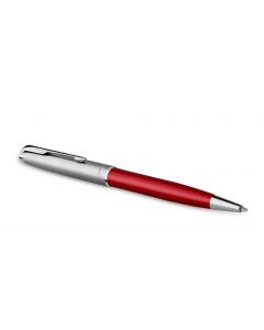 Parker Sonnet Essential Metal & Red Ballpoint Pen