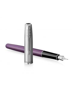 Parker Sonnet Essential Metal & Violet Fountain Pen