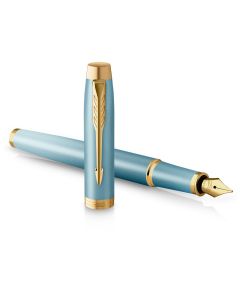 Parker IM Vibrant Rings Penna Stilografica Con Incisione Personalizzata – Blu, Regalo Di Lusso - 4