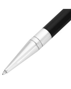 S.T. Dupont D-Initial Black & Chrome Ballpoint Pen