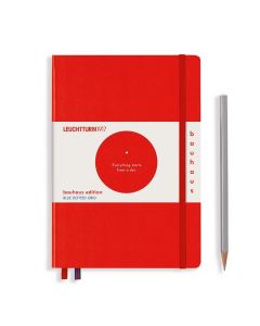 Leuchtturm1917 Notebook Medium Bauhaus Edition Red Dotted