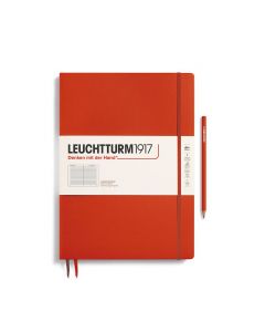 Leuchtturm1917 Notebook Master Slim (A4+) Hardcover Fox Red Ruled