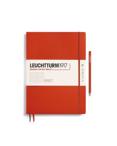 Leuchtturm1917 Notebook Master Slim (A4+) Hardcover Fox Red Dotted