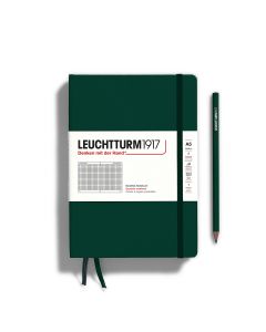 Leuchtturm1917 Notebook Medium Natural Colors Forest Green Squared