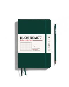 Leuchtturm1917 Notebook Medium Softcover Natural Colors Forest Green Dotted