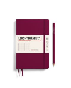 Leuchtturm1917 Slim B6+ Paperback Hardcover Port Red Dotted Notebook