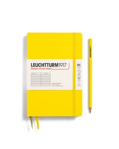 Leuchtturm1917 Slim B6+ Paperback Hardcover Yellow Ruled Notebook