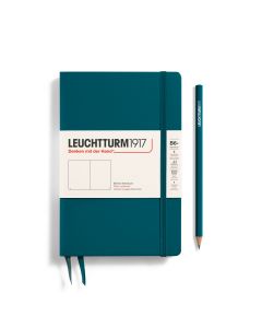 Leuchtturm1917 Slim B6+ Paperback Hardcover Pacific Green Plain Notebook