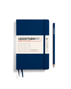 Leuchtturm1917 Slim B6+ Paperback Hardcover Navy Dotted Notebook