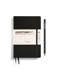 Leuchtturm1917 Slim B6+ Paperback Hardcover Black Plain Notebook