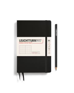 Leuchtturm1917 Slim B6+ Paperback Hardcover Black Dotted Notebook