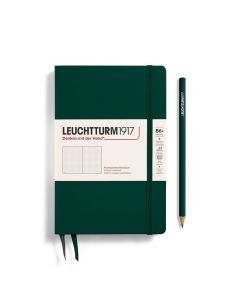 Leuchtturm1917 Slim B6+ Paperback Hardcover Forest Green Dotted Notebook
