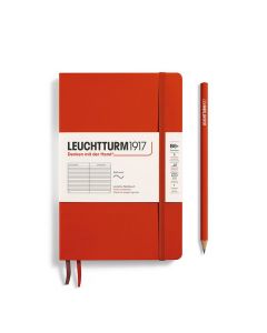 Leuchtturm1917 Slim B6+ Softcover Fox Red Ruled Notebook