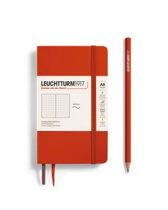 Leuchtturm1917 Notebook Pocket Softcover Fox Red Dotted