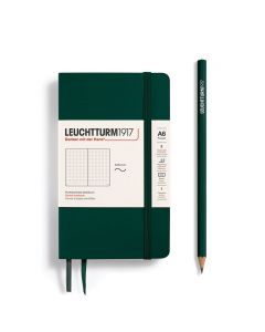 Leuchtturm1917 Notebook Pocket Softcover Forest Green Dotted