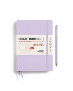 Leuchtturm1917 Weekly Planner & Notebook 18 Months 2024 - 2025 Medium Lilac