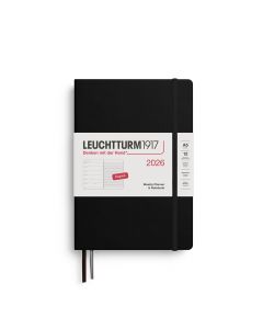Leuchtturm1917 2026 Weekly Planner + Notes Medium Black