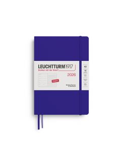 Leuchtturm1917 2026 Weekly Planner + Notes Dotted Medium A5 Ink