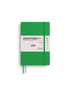 LEUCHTTURM1917 Agenda Semainier 2026 - Format Portefeuille B6+ (9x19 Cm) - Vert Forêt