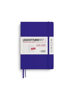Leuchtturm1917 Weekly Planner & Notebook 18 Months 2025 - 2026 Medium Ink