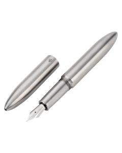 Gravitas Flagship Raw Stainless Steel Fountain Pen