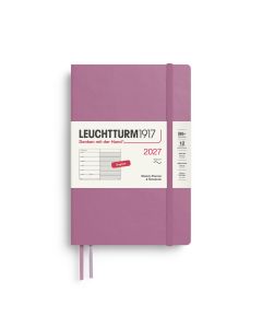 Leuchtturm1917 Diary 2027 Weekly Planner with notes Paperback B6+ Softcover Dusty Rose