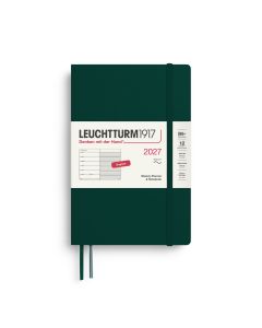 Leuchtturm1917 Agenda 2027 Weekplanner + Notities Paperback B6+ Softcover Forest Green