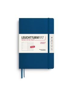Leuchtturm1917 Diary 2027 Weekly Planner with notes Dotted Medium A5 Indigo
