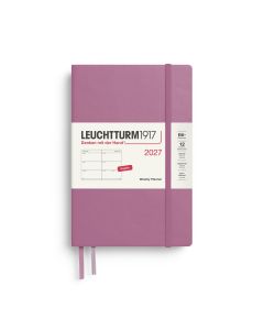 Leuchtturm1917 Diary 2027 Weekly Planner Paperback B6+ Dusty Rose