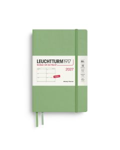 Leuchtturm1917 Diary 2027 Weekly Planner Paperback B6+ Sage