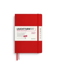 Leuchtturm1917 Diary 2027 Weekly Planner Vertical Medium A5 Cherry