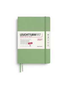 Leuchtturm1917 Diary 2027 Weekly Planner Vertical Medium A5 Sage