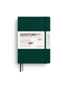 Leuchtturm1917 Diary 2027 Daily Planner Medium A5 Forest Green