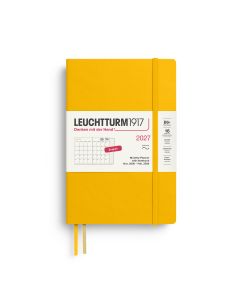 Leuchtturm1917 Diary 2027 Monthly Planner + Notebook Paperback B6+ Softcover Sunflower