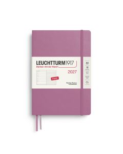 Leuchtturm1917 Diary 2027 Weekly Planner with notes Dotted Medium A5 Dusty Rose