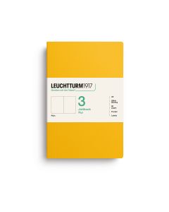 Leuchtturm1917 Jottbook Pur Medium Sunflower Plain Pack of 3