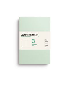 Leuchtturm1917 Jottbook Pur Medium Mint Green Plain Pack of 3