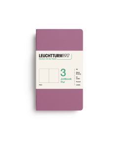 Leuchtturm1917 Jottbook Pur Pocket Dusty Rose Plain Pack of 3