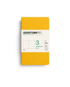 Leuchtturm1917 Jottbook Pur Pocket Sunflower Plain Pack of 3