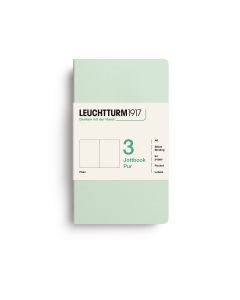 Leuchtturm1917 Jottbook Pur Pocket Mint Green Plain Pack of 3