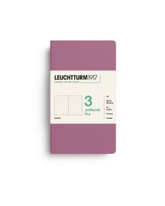 Leuchtturm1917 Jottbook Pur Pocket Dusty Rose Dotted Pack of 3