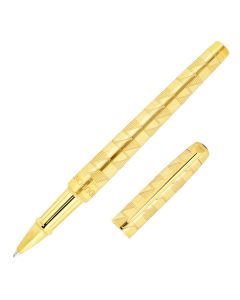 S.T. Dupont Line D Eternity Monogram 1872 Gold Medium Rollerball Pen