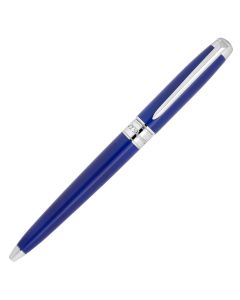 S.T. Dupont Line D Eternity Sapphire Blue Palladium Medium Ballpoint Pen