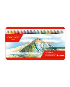 Caran d'Ache Pablo 120 Colour Pencils Metal Box