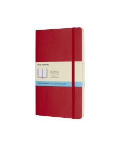 Moleskine Classic Large Notebook Red Soft Cover Dotted