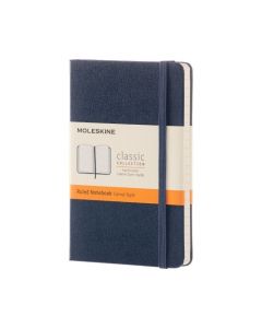 Moleskine Classic Pocket Notebook Blue Hard Cover Ruled