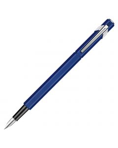 Caran d'Ache 849 Blue Metal Fountain Pen