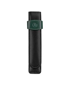 Pelikan TG12 Black and Green Leather Pen Pouch For 1 Pen 