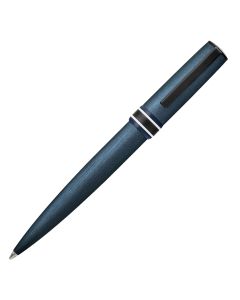 Hugo Boss Arche Brushed Ring Navy Ballpoint Pen